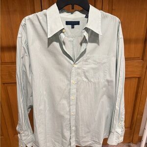 Tommy Hilfiger Men's Light Mint Green Button-Down Shirt